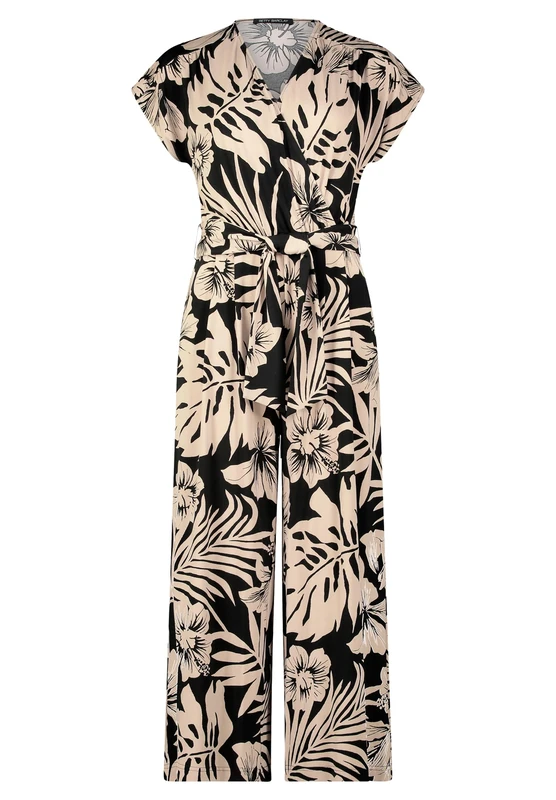 Betty Barclay Women's Jumpsuit, Black/Beige, 14 - Image 1