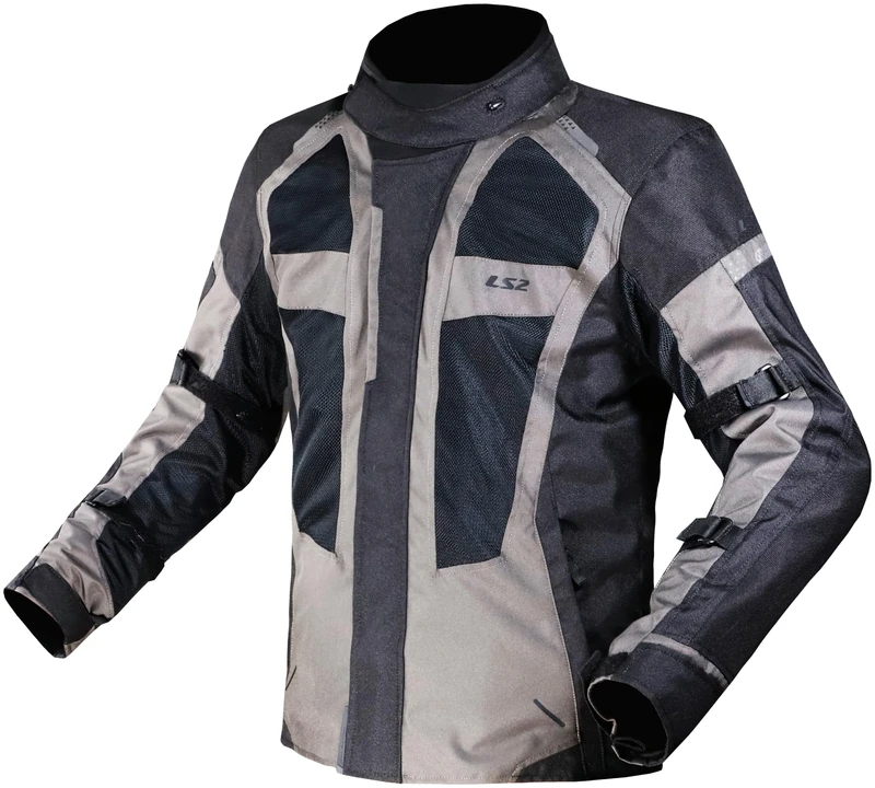 LS2 Scout Lady Jacket Black Dark Grey Women's Motorcycle Jacket - Image 1