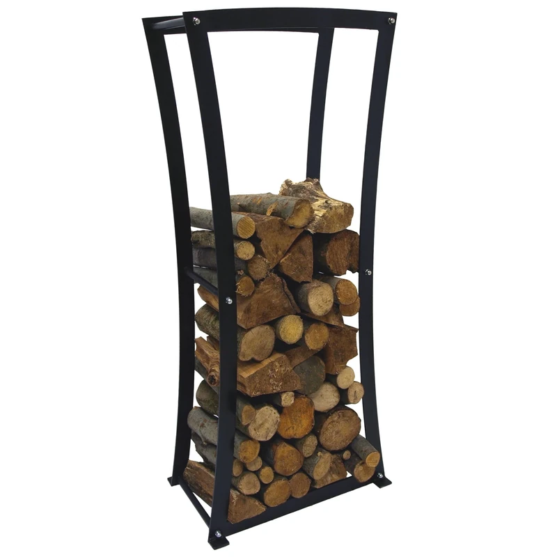 FIREFIX Black Steel Wooden Shelf