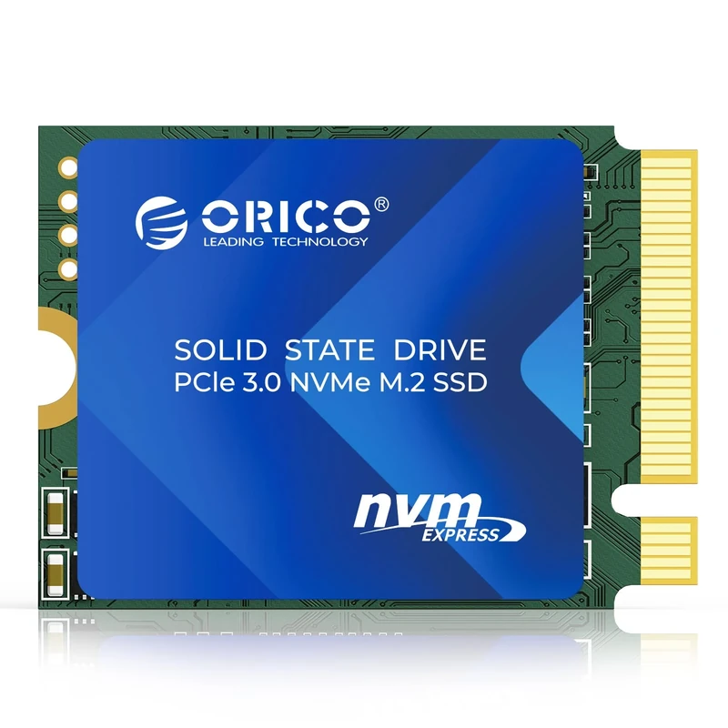 ORICO 256GB 3D TLC NAND M.2 NVMe SSD, PCIe 3.0 x4 3600MB/s Read/1800MB/s Write, Copper Heatsink, Compatible with Steam Deck, Surface Pro 9, Mini PC - J10-2230