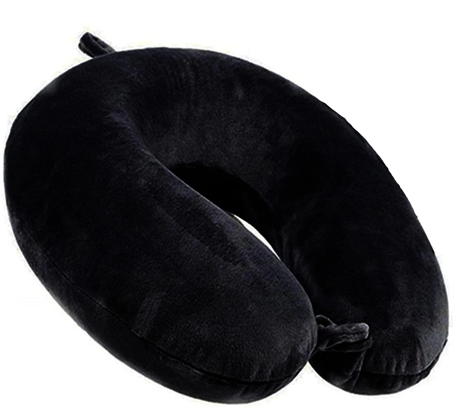 kierain Travel Pillow Memory Foam Neck Pillow Support Pillow Luxury Compact Lightweight Quick Pack for Camping,Sleeping Rest Cushion (Black)