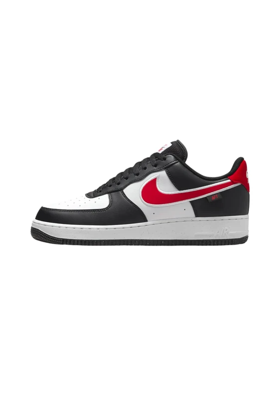 NIKE Mens Air Force 1 '07 Next Nature Sneaker, Black University Red White, 9.5 UK