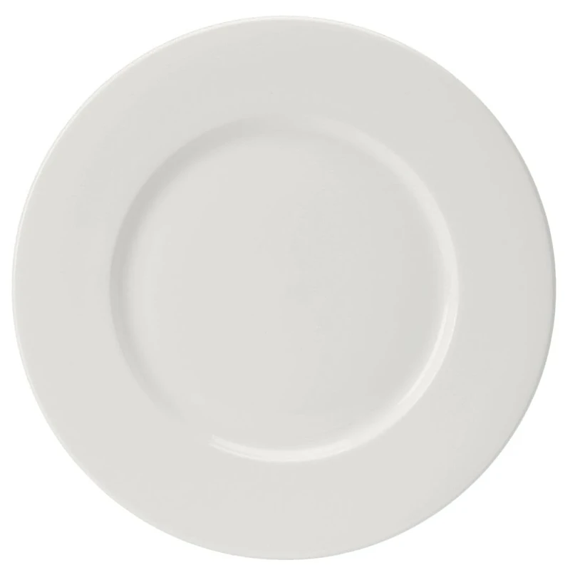 Steelite Monaco White Plate Wide Rim 32cm 12.5inch, Pack of 6