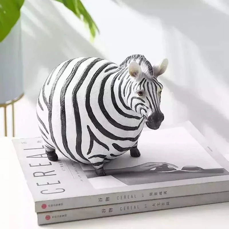 Designix Cute Resin Zebra Figurine | Rira B
