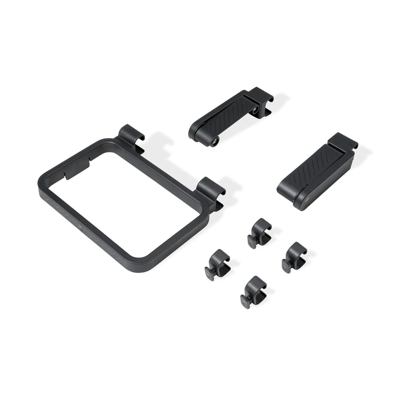 Weber Works Organiser Kit/Snap On Accessories for Side Rails on Weber Works Side Tables, Dishwasher Safe, Includes Kitchen Roll Holder, Bin Bag Holder and 4 Tool Hooks