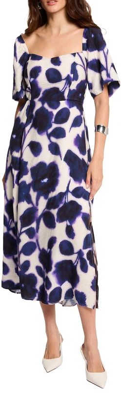 Morgan Women's 252-ryao.f Dress, Purple Radiance Print 1, 8 - Image 1