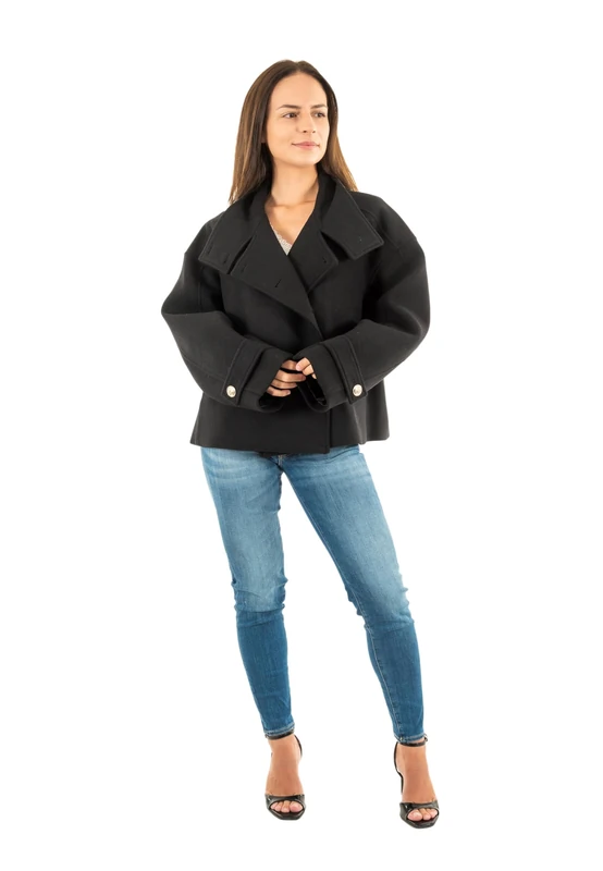 Morgan Women's 252-gstam Coat, Black M, 14
