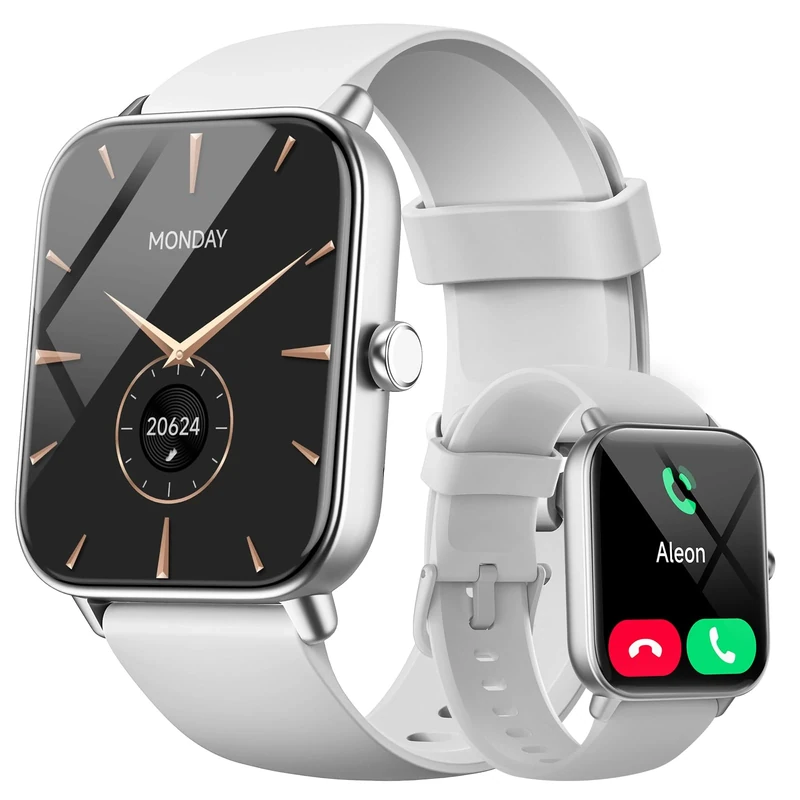 Smart Watches for Women(Answer/Make Call), Alexa Built-in 1.8" HD Ladies Smartwatch with Heart Rate/SpO2/Sleep Monitor, 110+Sports, IP68 Step Counter Fitness Tracker for iPhone/Samsung/Android