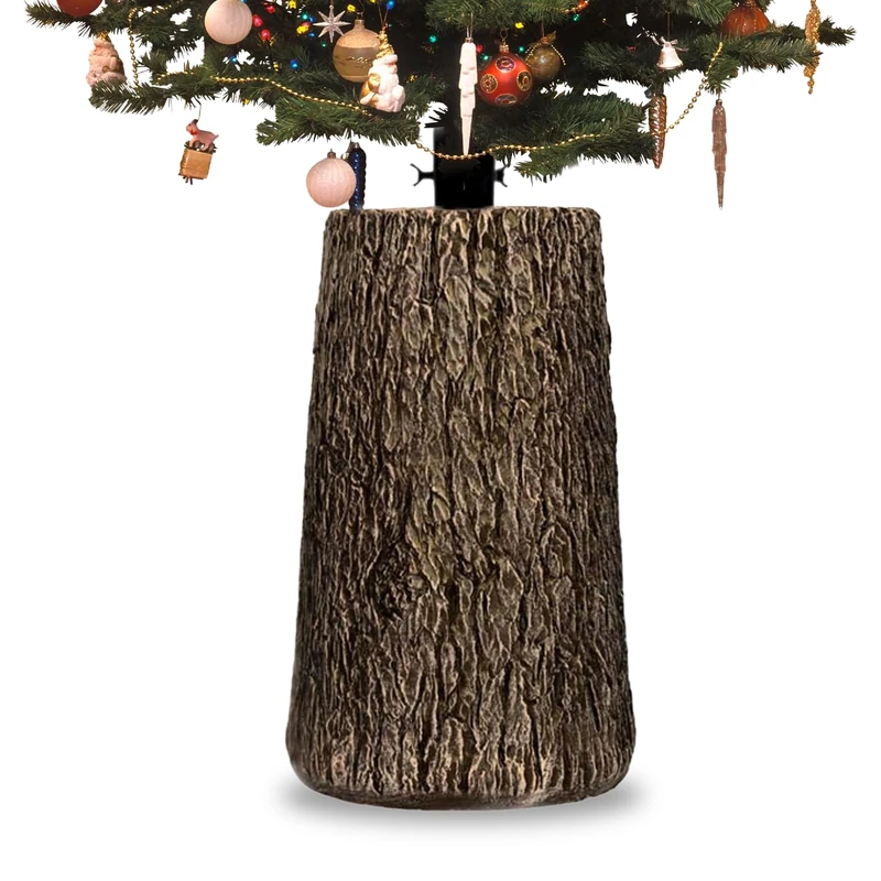 Wintem Natural Trunk Base 33 x 27 x H 41 + 5 cm-Adapted to Different Types of Trees, it is Ideal Make Your Christmas Decorations Unique, 33x27xH41cm