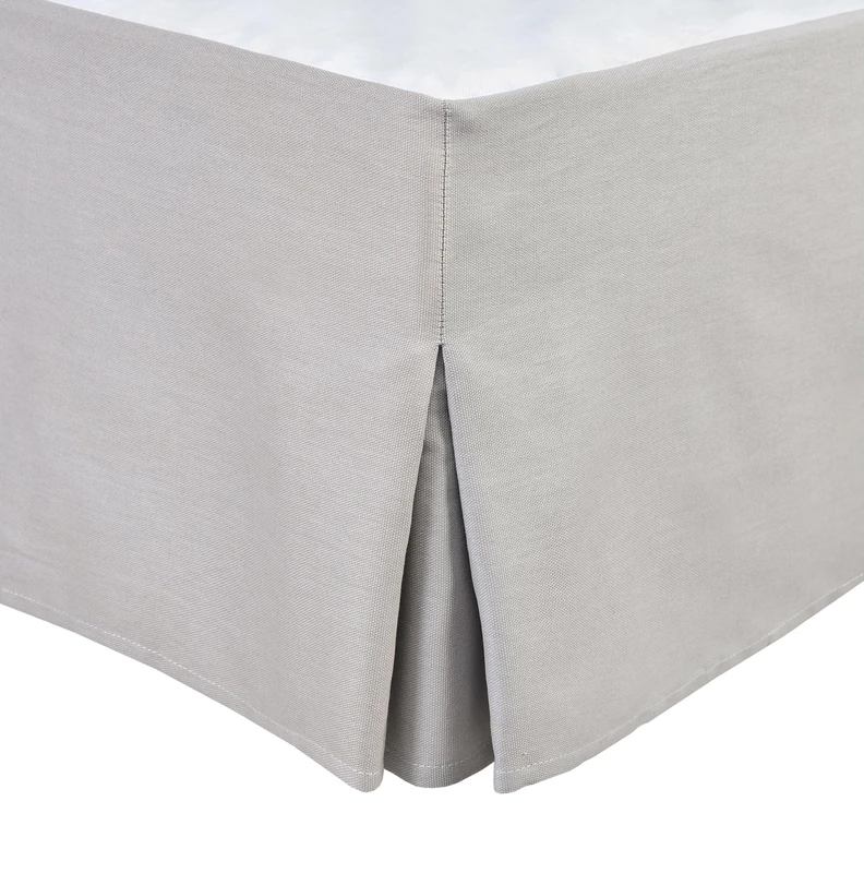 Bed Bumper Cover Bed Base 180 x 20 cm + 30 cm Light Grey