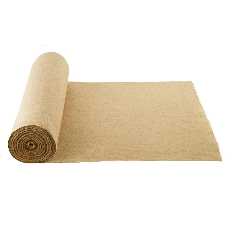 VEVOR Burlap Fabric Roll, 36” x 150 ft & 50 x 50 High Density Wide Natural Burlap Fabric Rolls, Jute Fabric Burlap Tree Wrap Roll, for Decor, Crafts, Wedding, Gardening, Plant & Tree Winter Covering - Image 1