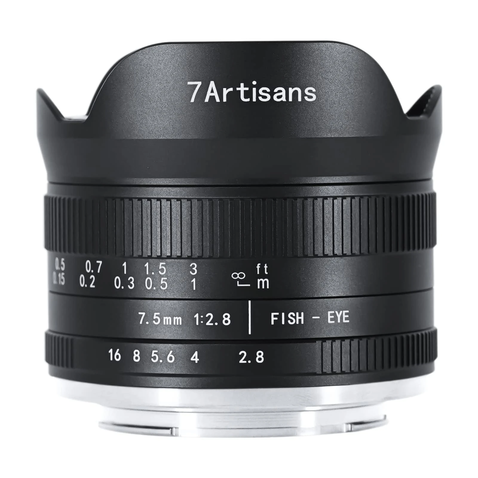7artisans 7.5mm f2.8 Mark II APS-C Fisheye Wide Angle Manual Fixed Lens for Canon R Mount Mirrorless Cameras R RP R5 R6