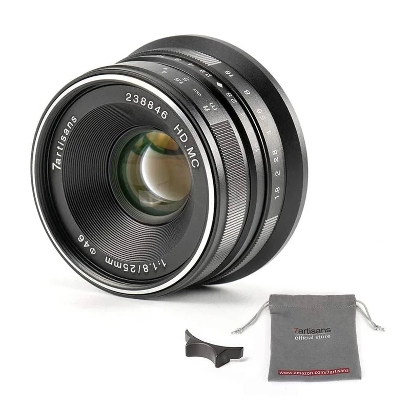 7artisans 25mm F1.8 APS-C Wide -Angle Manual Focus Lens for Nikon Z Mount Compact Mirrorless Cameras for Nikon Z50 Z6 Z7 Z6 II