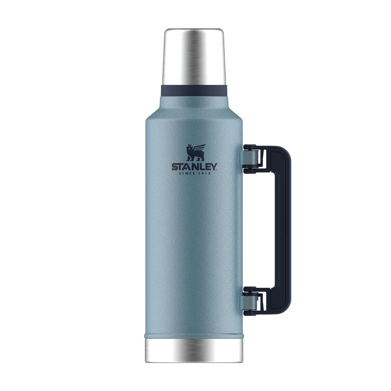 Stanley 1913 Classic Legendary Thermal Flask 1.9L - Keeps Hot Or Cold for 45 Hours - BPA-Free Insulated Bottle - Stainless Steel Coffee Flask - Leakproof - Dishwasher Safe - Hammertone Lake