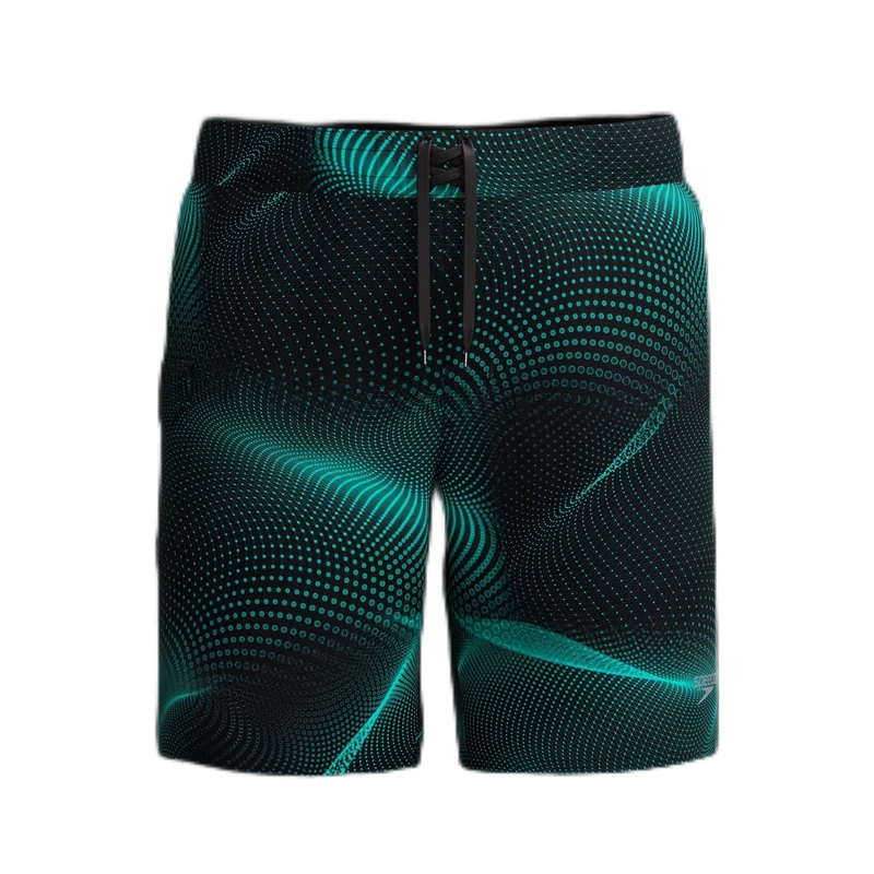 Speedo Men's Lookout Board Shorts | 4-Way Stretch Soft Fabric | Surf | Swim | Gym | Run | Quick Drying Swimwear Turquoise