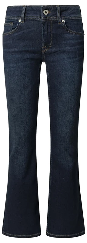 Pepe Jeans Women's Flare LW Pimlico Jeans, Blue(Denim-6FA), 32W/32L