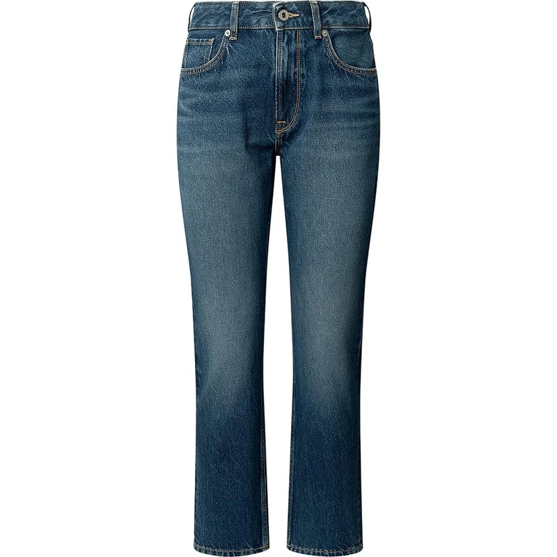 Pepe Jeans Women's Straight Jeans MW Mary Jeans, Blue(Denim-4A3), 27W/30L