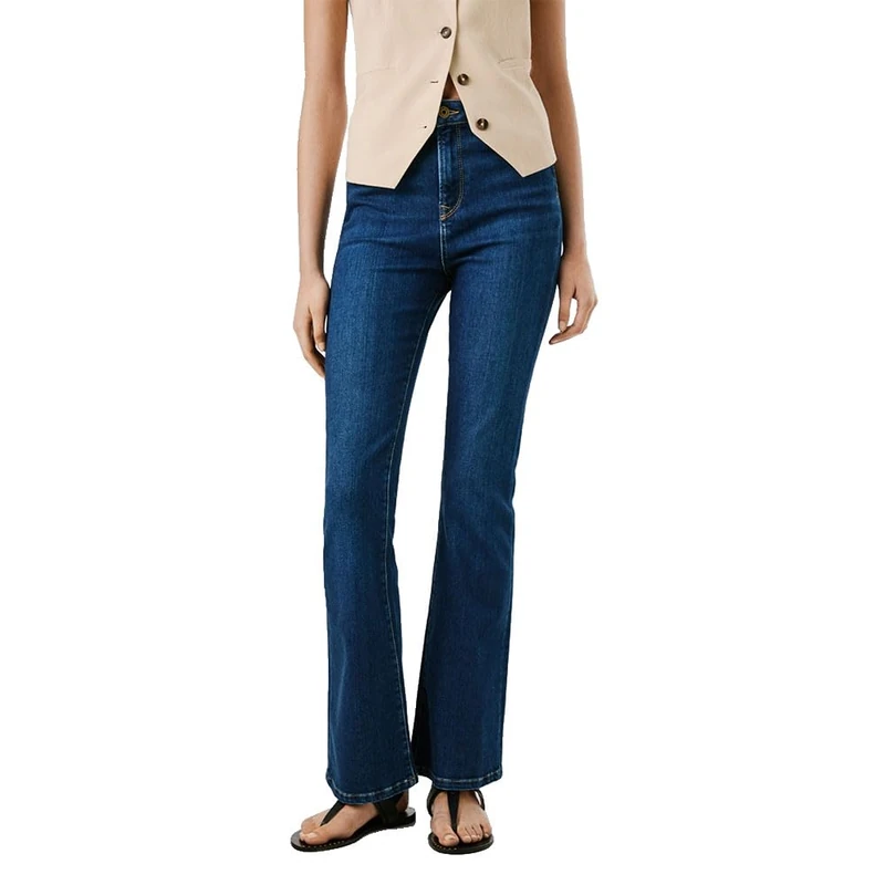 Pepe Jeans Women's Flare HW DION Jeans, Blue(Denim-5AB), 26W/32L