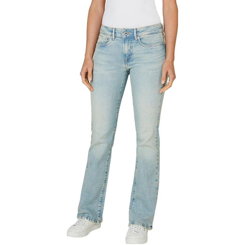 Pepe Jeans Women's Bootcut LW Piccadilly Jeans, Blue(Denim-2SA), 25W/32L
