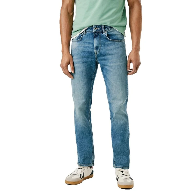 Pepe Jeans Men's Straight Jeans Cash Jeans, Blue(Denim-2AA), 36W/32L - Image 1