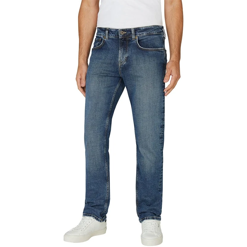 Pepe Jeans Men's Straight Jeans Cash Jeans, Blue(Denim-5AA), 32W/34L