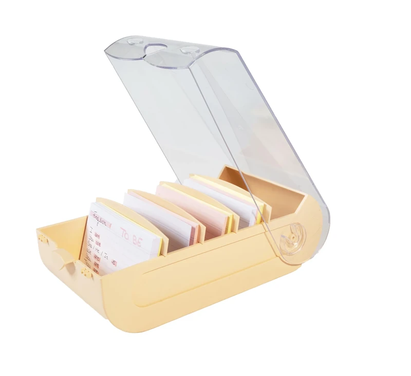 Exacompta - Ref. 5349623D - Box of 8 Learning Boxes BUNNYBOX A7 Watercolour - Dimensions 25x13.3x8.5cm - Capacity up to 900 Cards in A7 Format - 4 Assorted Colours