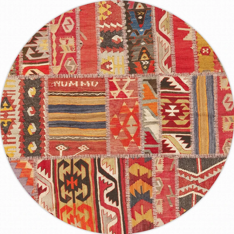 VINILIKO Rug, vinyl, Reddish, [Diam] 150 cm