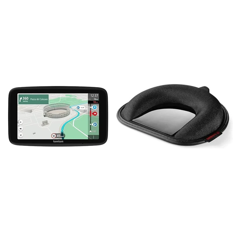 TomTom GO Superior, 6 Inch Sat Nav, Traffic Alerts, World Maps, WiFi, Fuel Prices, Bundle with Dashboard Mount, Black