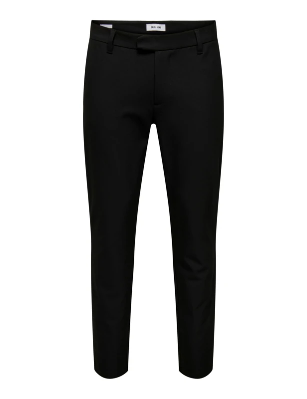 ONLY & SONS Mens Onsbrad Life Slim 0184 Pant Noos, Black, 36W / 34L UK