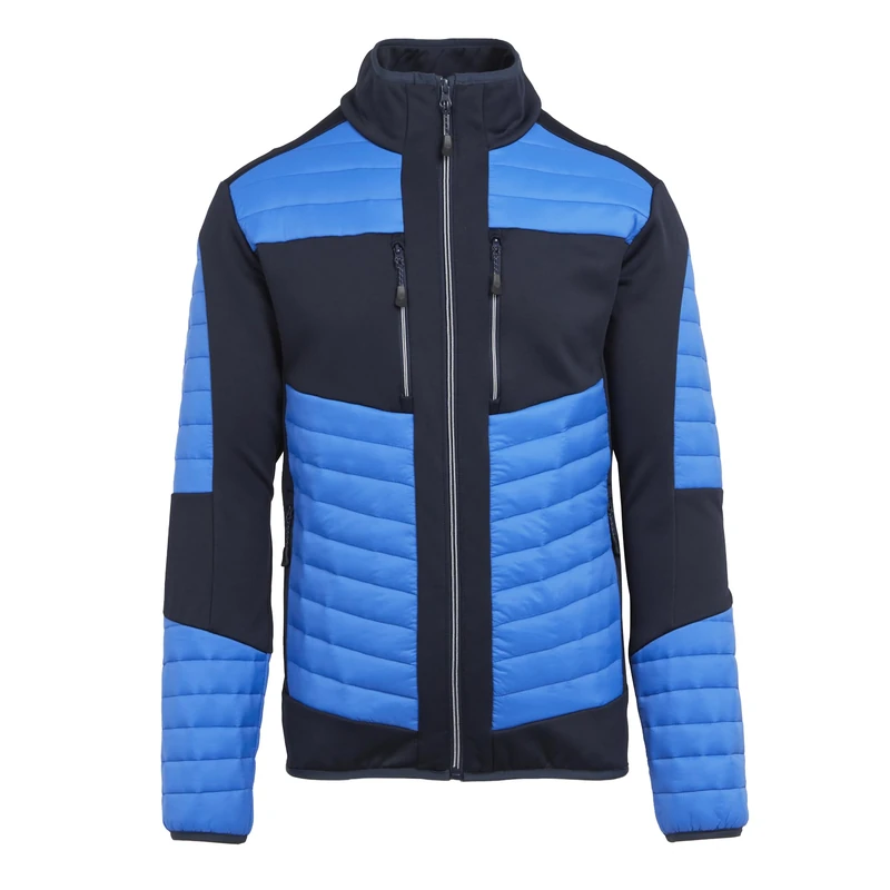 Regatta Professional Mens Unisex Evolve Baffled/Quilted Thermal Hybrid Jacket, Blue/Navy, 3XL EU