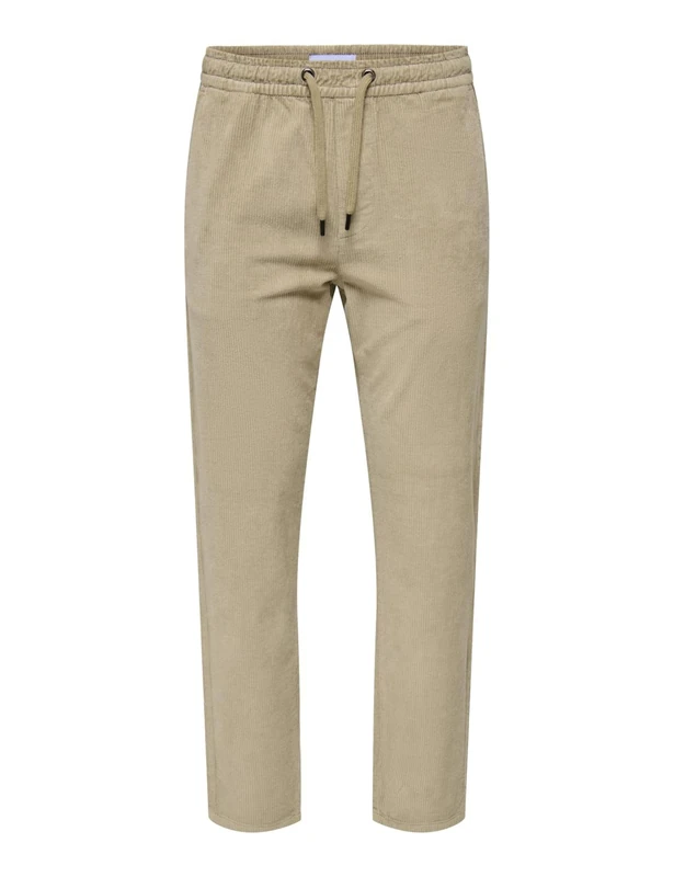 ONLY & SONS Onslinus Tap Corduroy 0185 Pant Noos, Chinchilla, XS