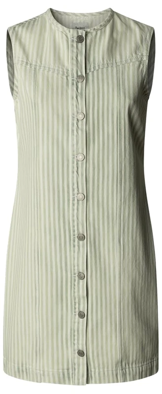 Pepe Jeans Women's AYA Dress, Blue(Denim), XL