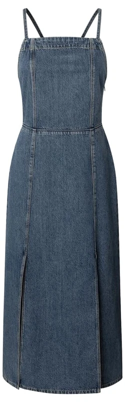 Pepe Jeans Women's Elodie Dress, Blue(Denim), L