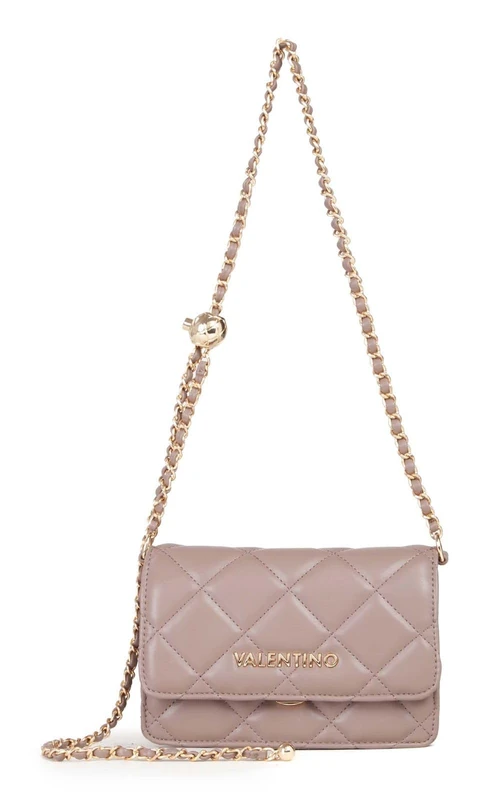 Valentino Ocarina Flap Bag Taupe