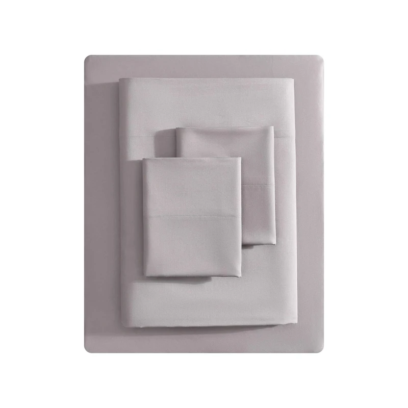 Vera Wang - King Sheet Set, Luxury Sateen Cotton Bedding, 800 Thread Count, Soft & Smooth Home Decor (Plum, King)