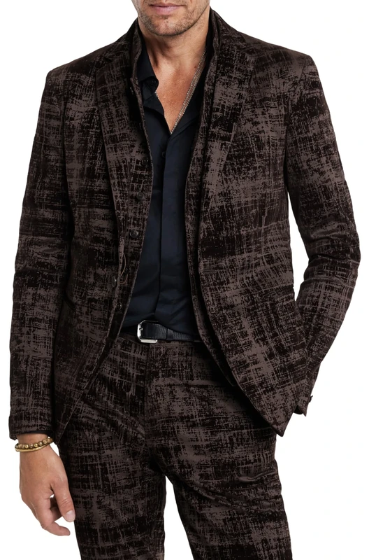 John Varvatos Men's Dalton Jacket Casual Blazer, Old Bark, 56 - Image 1