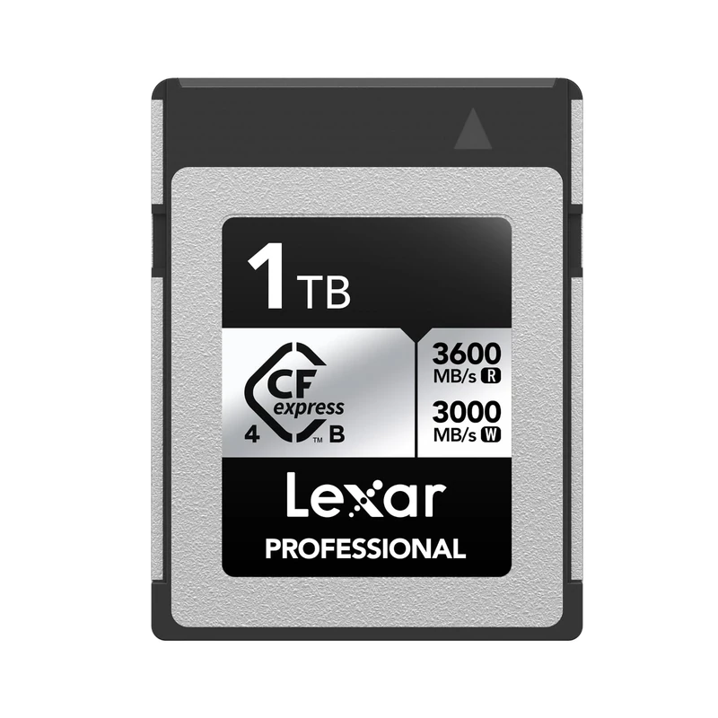 Lexar Professional CFexpress 4.0 Type B Silver Series 1TB, Tybe B Card up to 3600MB/s Read, 2600MB/s Write, CF Card for 8K Raw Video, CF Memory Card Compatible with DSLR, Backward with XQD Camera