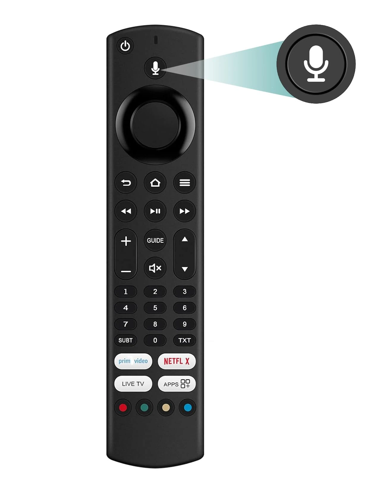 RM-C3253 Voice Remote Control Replacement for JVC Smart TV Fire TV LT-55CF890 LT-49CF890 LT-40CF890 LT-43CF890 LT-50CF890 LT-65CF890