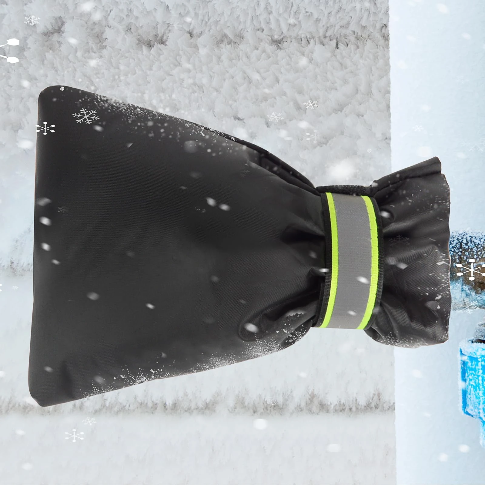 Outside Tap Covers for Winter 1 Pack Large Outdoor Tap Cover Insulated Protector with Reflective Strip Waterproof Garden Tap Covers for Outdoor Taps Protects Your Tap from Freezing Bursting