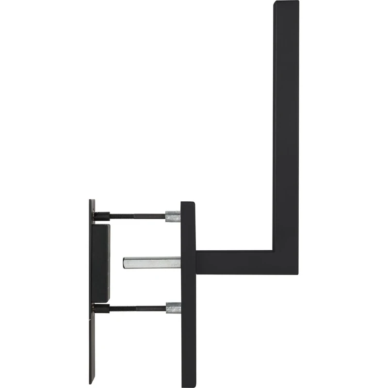 MARCHESI Malmö Lifting Door Handle + Shell Handle Stainless Steel Black Matt