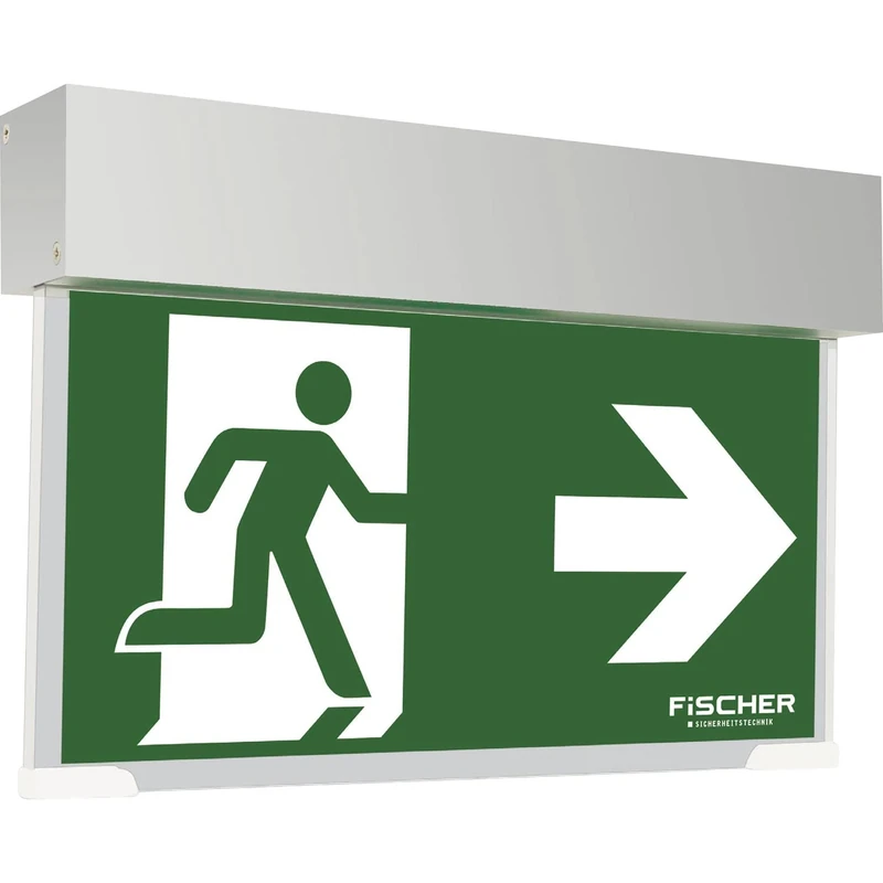 SIBLIK Emergency Exit Sign Illuminated Emergency Exit LED Escape Sign 3 Hours Running Time - Image 1