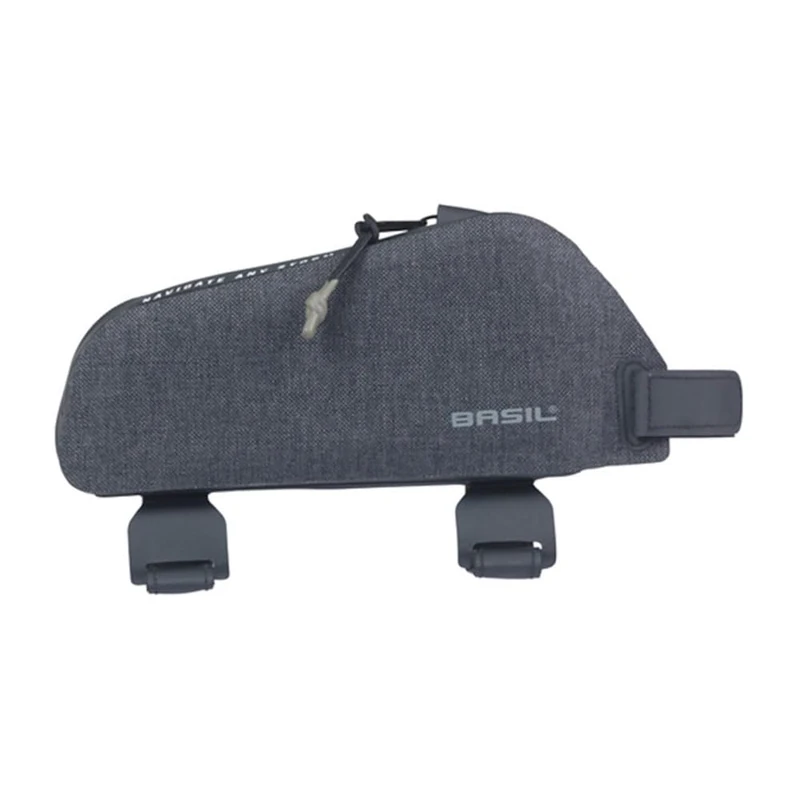 Basil Navigator Storm S Top Tube Frame Bag - 0.8 L, Black, Waterproof, Robust, Ideal for Commuting and Outdoor Adventures