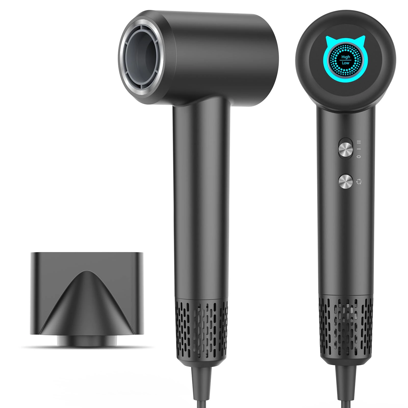 SZO Professional Hair Dryer Ionic Hairdryer 400 Million Negative 110, 000 RPM High Speed Brushless Motor Blow Dryer for 2min Fast Drying Salon 57dB Low Noise Travel Hairdryers for Women and Men