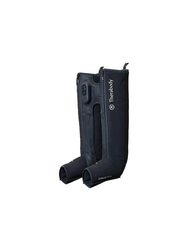 Therabody JetBoots Prime Ultra-Portable, Wireless Compression Boots for Easy Leg Muscle Recovery - Calf, Leg & Thigh Compression Sleeve with Customizable Treatments (Large)