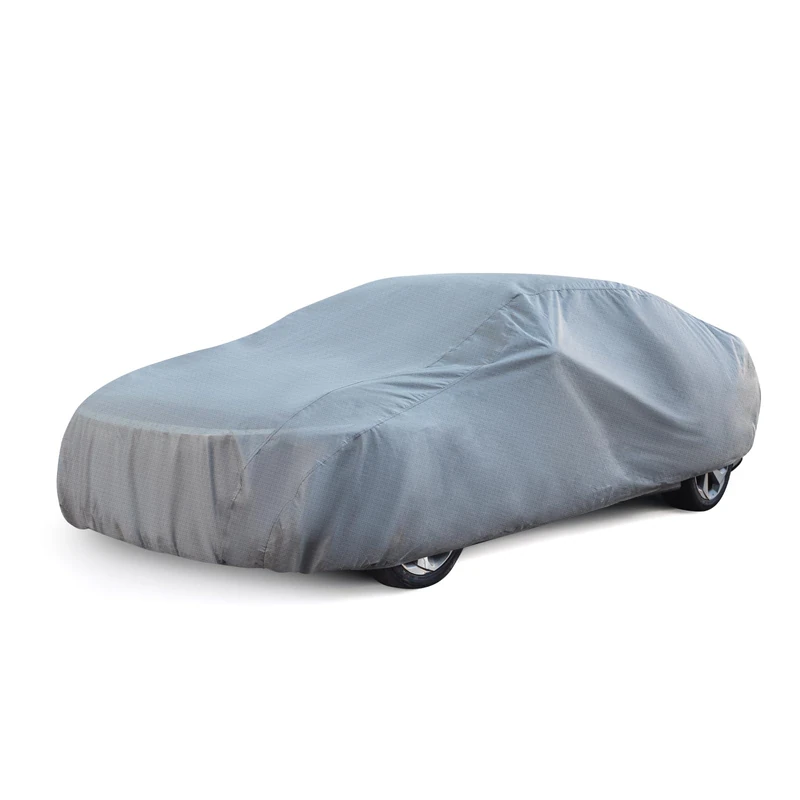 Season Guard Car Cover Dirtproof, Waterproof, Breathable, Dustproof, Indoor and Limited Outdoor Car Covers Fits Sedans up to 228", Gray - Image 1