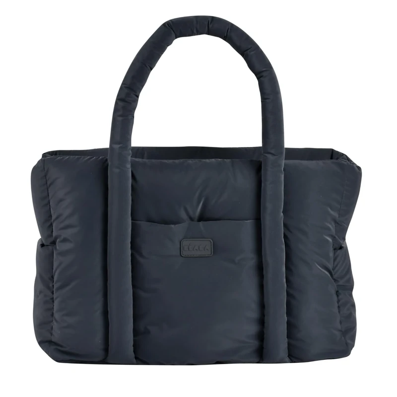 BÉABA, Baby Changing Bag, Ultra Practical, 10 Inside and Outside Pockets, Integrated Pushchair Clip, Removable Changing mat, Insulated Pouch, Paris Puffy Bag, Dark Mottled Grey