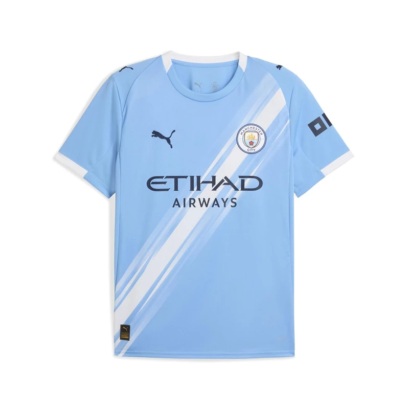 PUMA Manchester City FC Men's Home Jersey 25/26, Blue (Team Light Blue x White), l