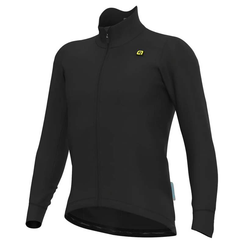 Alé Cycling Men's Klimatik K-Idro Water Repellent Long Sleeve Jersey, Black, M