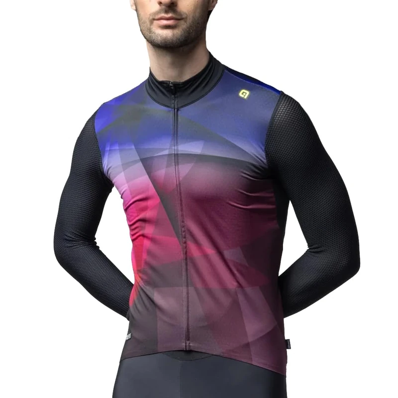Alé Cycling Men's R-EV1 Quick Long Sleeve Cycling Jersey, Bordeaux, S