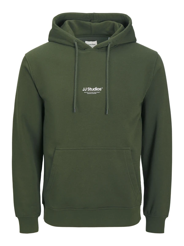 JACK & JONES Jjesoho Sweat Hood Noos Pls - Plus Size, Green (Duffel Bag), 4XL - Image 1